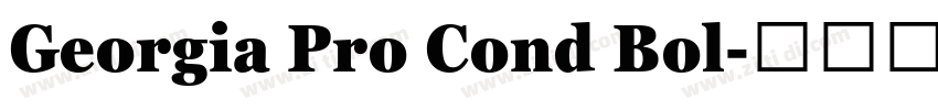 Georgia Pro Cond Bol字体转换 Georgia Pro Cond Bol字体转换